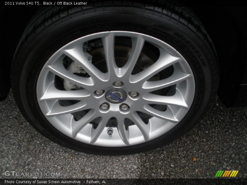 Black / Off Black Leather 2011 Volvo S40 T5