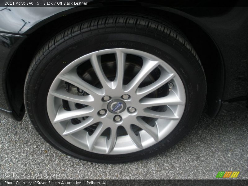 Black / Off Black Leather 2011 Volvo S40 T5