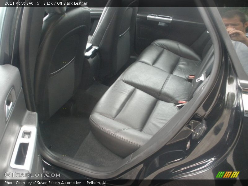 Black / Off Black Leather 2011 Volvo S40 T5