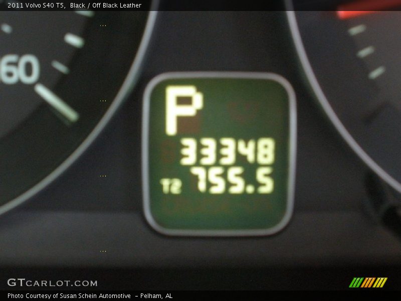 Black / Off Black Leather 2011 Volvo S40 T5