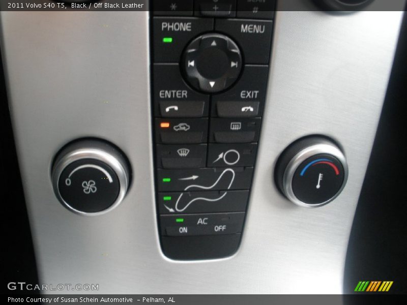 Black / Off Black Leather 2011 Volvo S40 T5