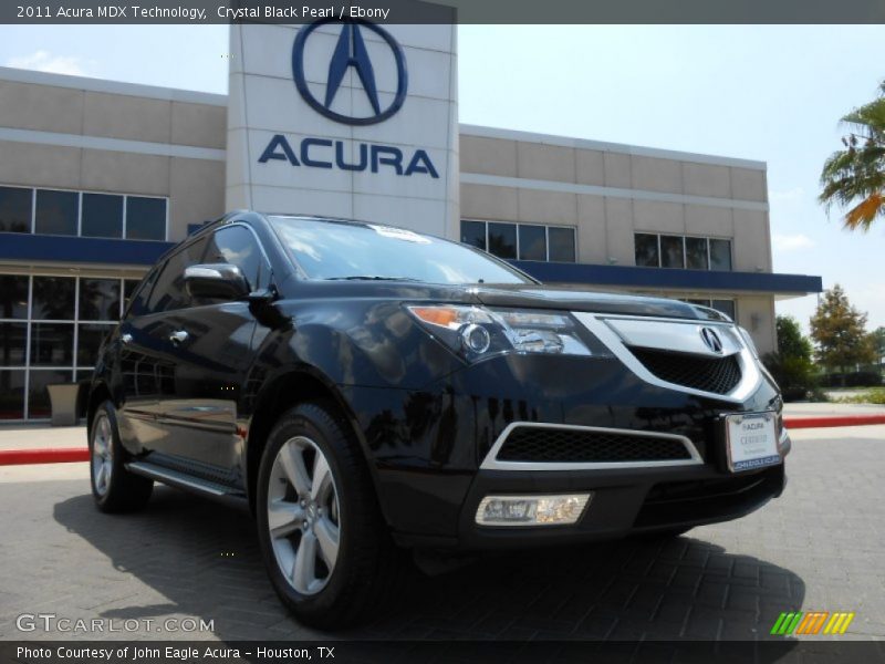 Crystal Black Pearl / Ebony 2011 Acura MDX Technology