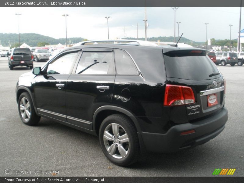 Ebony Black / Beige 2012 Kia Sorento EX V6