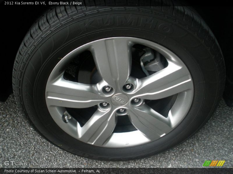 Ebony Black / Beige 2012 Kia Sorento EX V6