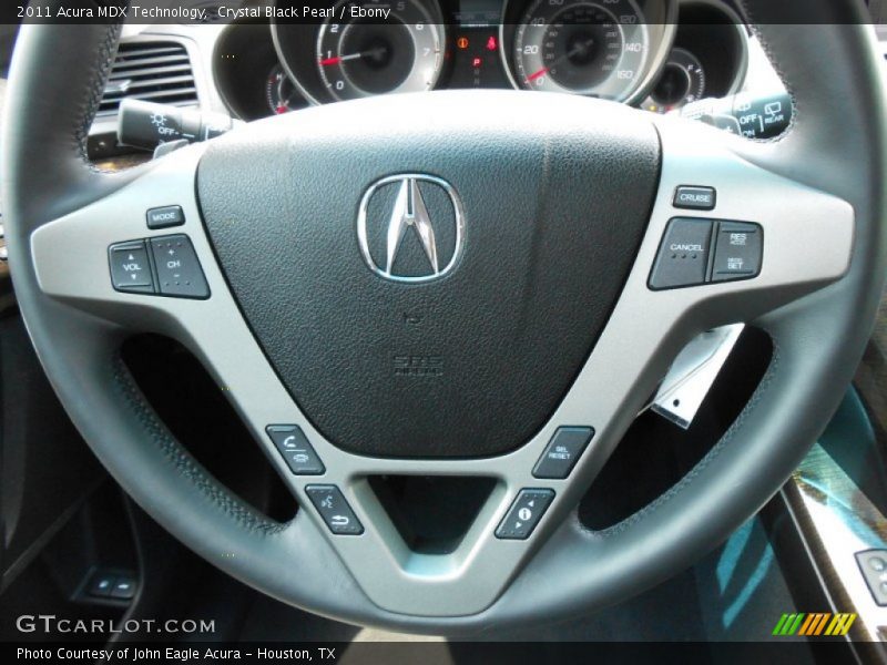 Crystal Black Pearl / Ebony 2011 Acura MDX Technology