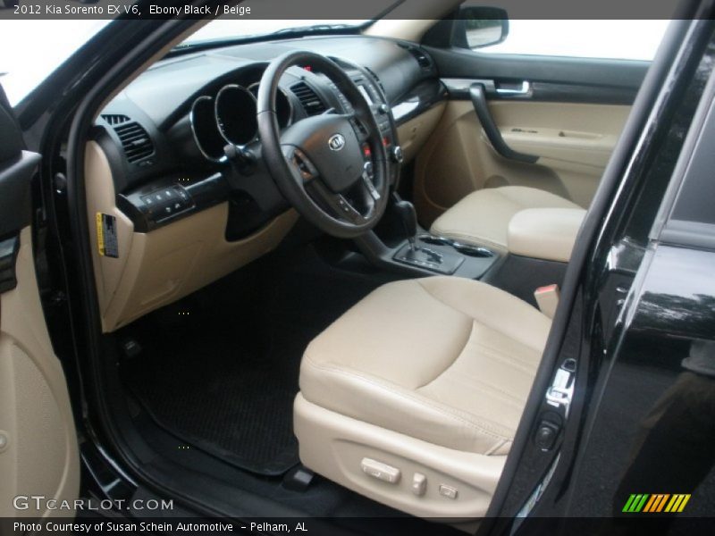 Ebony Black / Beige 2012 Kia Sorento EX V6