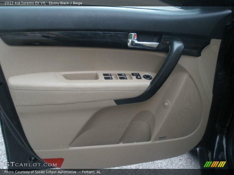 Ebony Black / Beige 2012 Kia Sorento EX V6