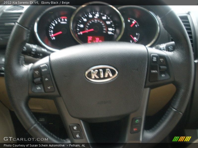 Ebony Black / Beige 2012 Kia Sorento EX V6