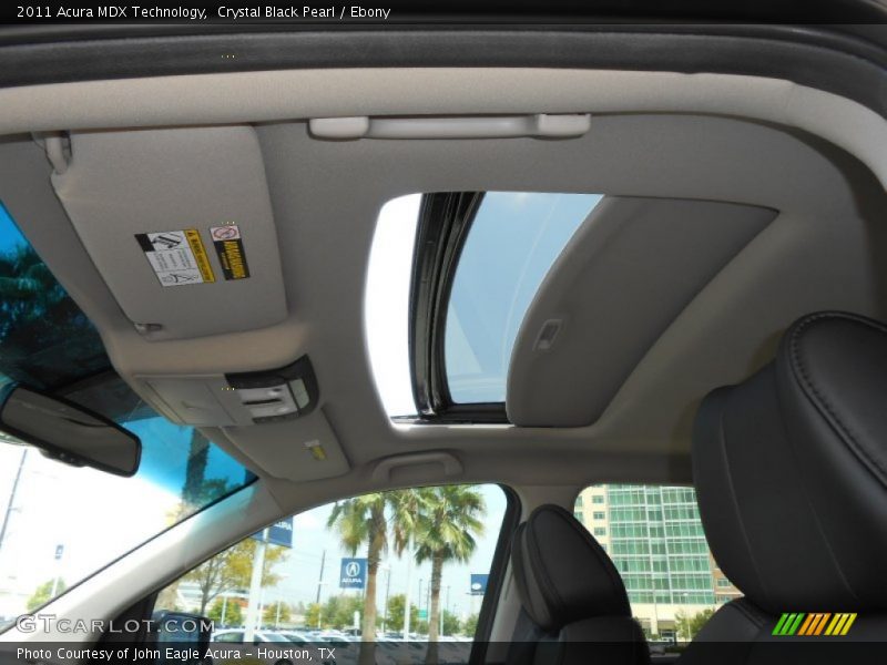 Crystal Black Pearl / Ebony 2011 Acura MDX Technology
