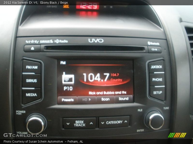 Ebony Black / Beige 2012 Kia Sorento EX V6