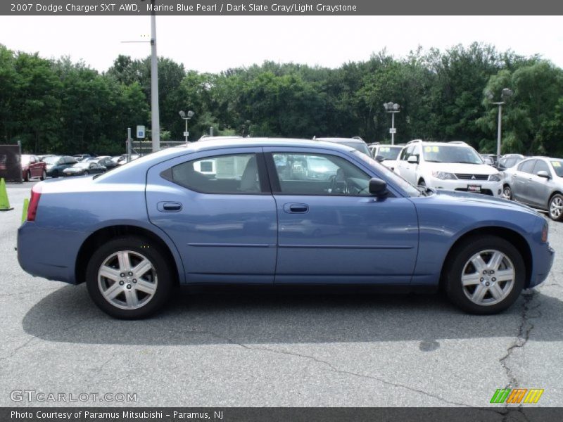 Marine Blue Pearl / Dark Slate Gray/Light Graystone 2007 Dodge Charger SXT AWD