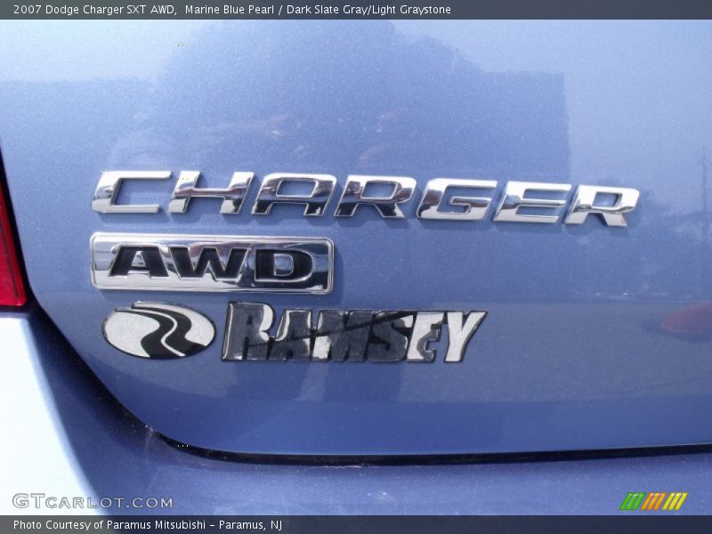 Marine Blue Pearl / Dark Slate Gray/Light Graystone 2007 Dodge Charger SXT AWD