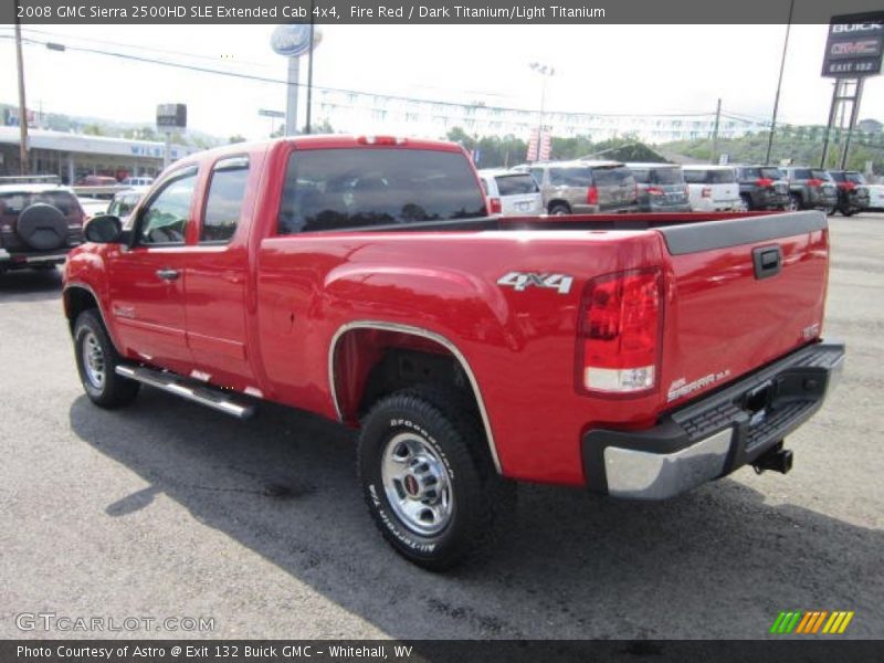 Fire Red / Dark Titanium/Light Titanium 2008 GMC Sierra 2500HD SLE Extended Cab 4x4