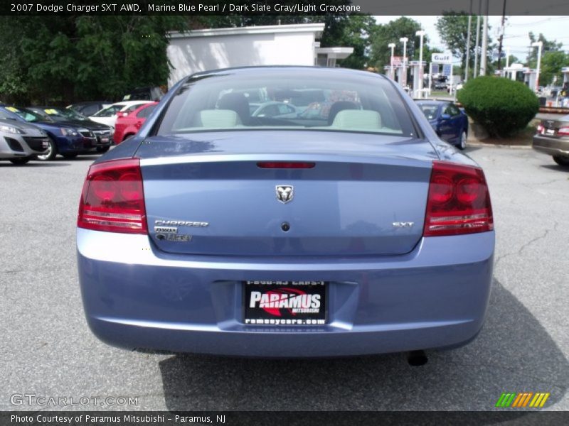 Marine Blue Pearl / Dark Slate Gray/Light Graystone 2007 Dodge Charger SXT AWD