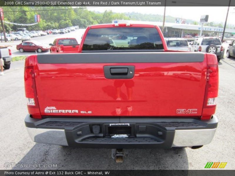 Fire Red / Dark Titanium/Light Titanium 2008 GMC Sierra 2500HD SLE Extended Cab 4x4
