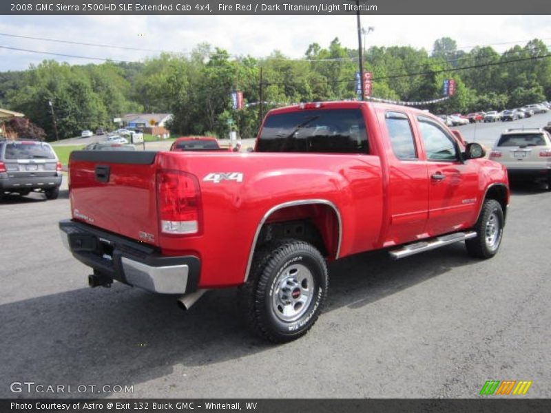 Fire Red / Dark Titanium/Light Titanium 2008 GMC Sierra 2500HD SLE Extended Cab 4x4