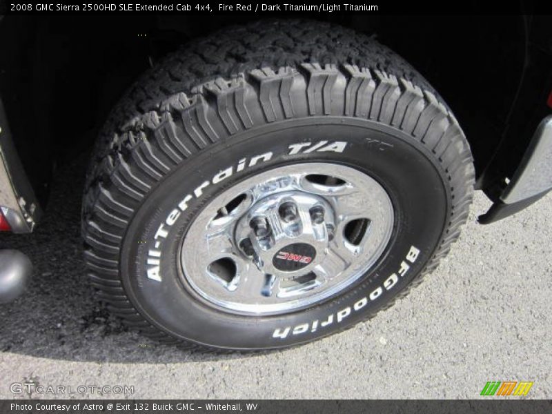 Fire Red / Dark Titanium/Light Titanium 2008 GMC Sierra 2500HD SLE Extended Cab 4x4