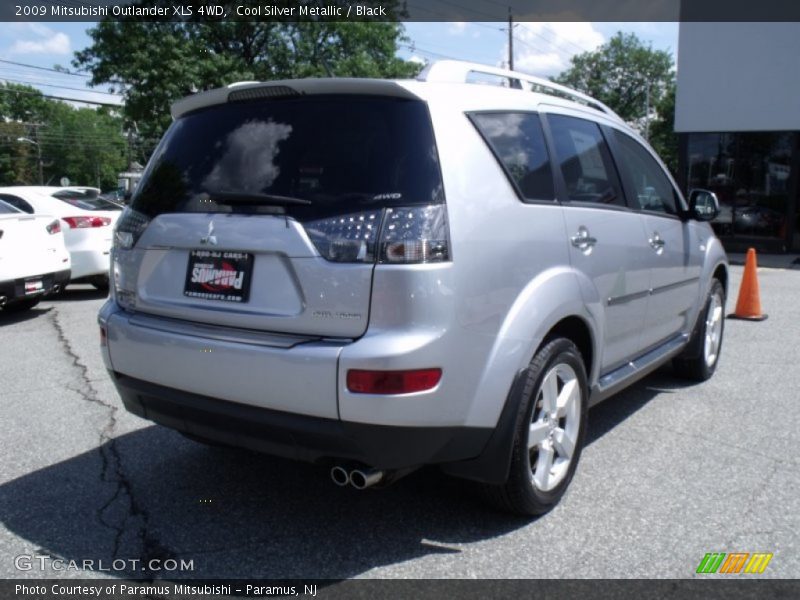 Cool Silver Metallic / Black 2009 Mitsubishi Outlander XLS 4WD