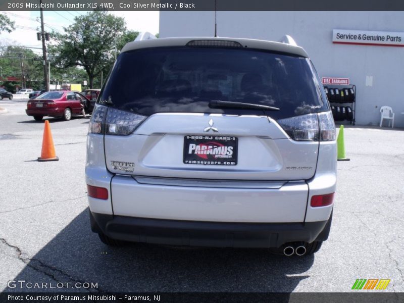 Cool Silver Metallic / Black 2009 Mitsubishi Outlander XLS 4WD