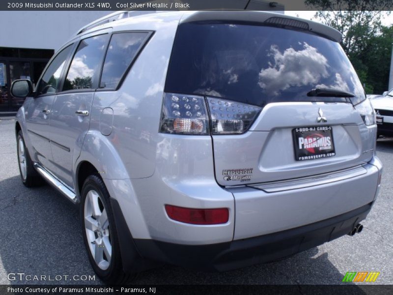 Cool Silver Metallic / Black 2009 Mitsubishi Outlander XLS 4WD