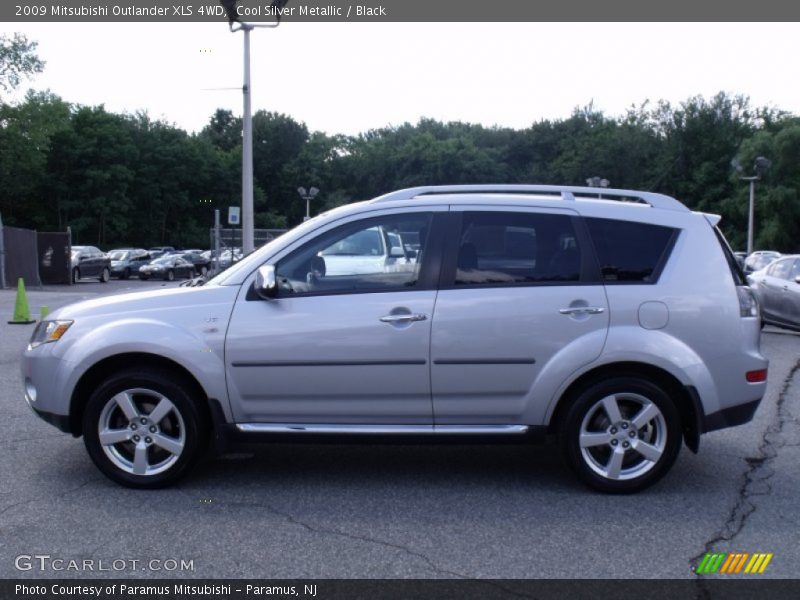 Cool Silver Metallic / Black 2009 Mitsubishi Outlander XLS 4WD