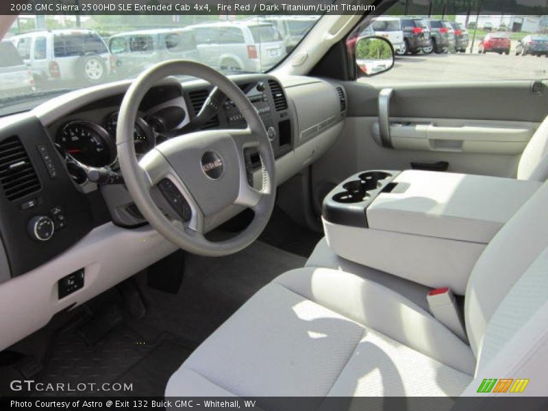 Fire Red / Dark Titanium/Light Titanium 2008 GMC Sierra 2500HD SLE Extended Cab 4x4