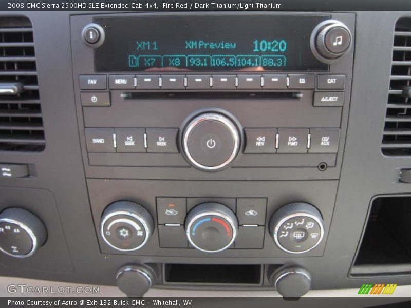 Fire Red / Dark Titanium/Light Titanium 2008 GMC Sierra 2500HD SLE Extended Cab 4x4