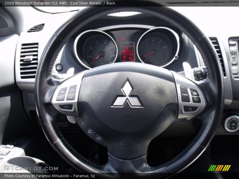 Cool Silver Metallic / Black 2009 Mitsubishi Outlander XLS 4WD