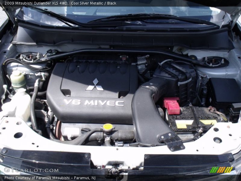 Cool Silver Metallic / Black 2009 Mitsubishi Outlander XLS 4WD