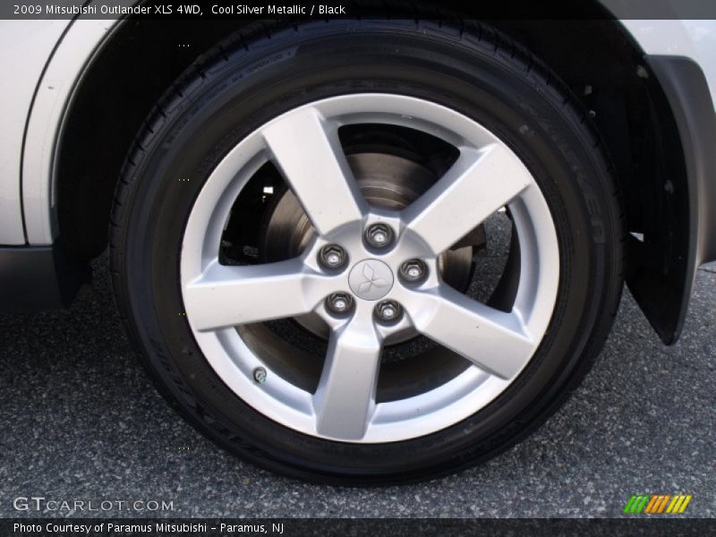 Cool Silver Metallic / Black 2009 Mitsubishi Outlander XLS 4WD