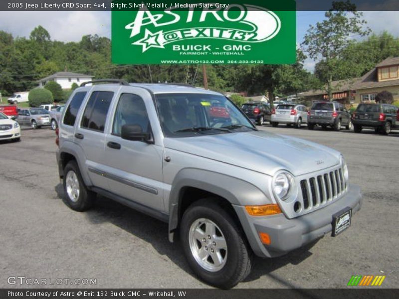 Bright Silver Metallic / Medium Slate Gray 2005 Jeep Liberty CRD Sport 4x4