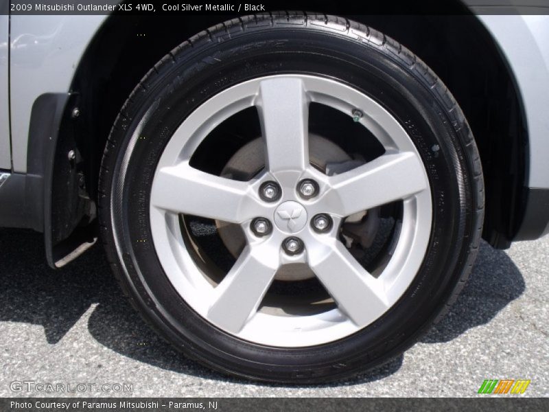 Cool Silver Metallic / Black 2009 Mitsubishi Outlander XLS 4WD