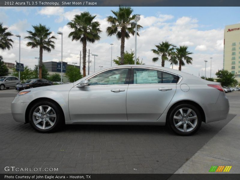 Silver Moon / Taupe 2012 Acura TL 3.5 Technology
