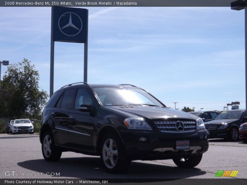 Verde Brook Metallic / Macadamia 2008 Mercedes-Benz ML 350 4Matic