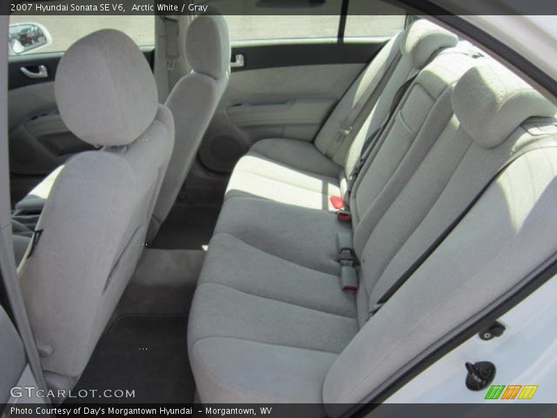 Arctic White / Gray 2007 Hyundai Sonata SE V6