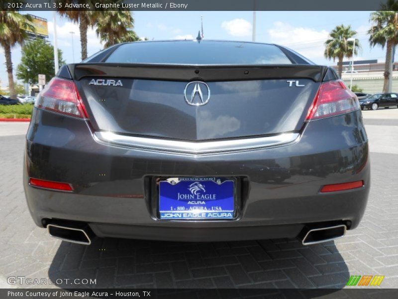 Graphite Luster Metallic / Ebony 2012 Acura TL 3.5 Advance