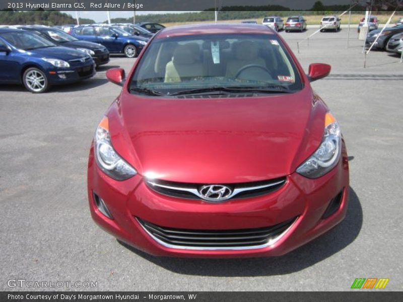 Red Allure / Beige 2013 Hyundai Elantra GLS