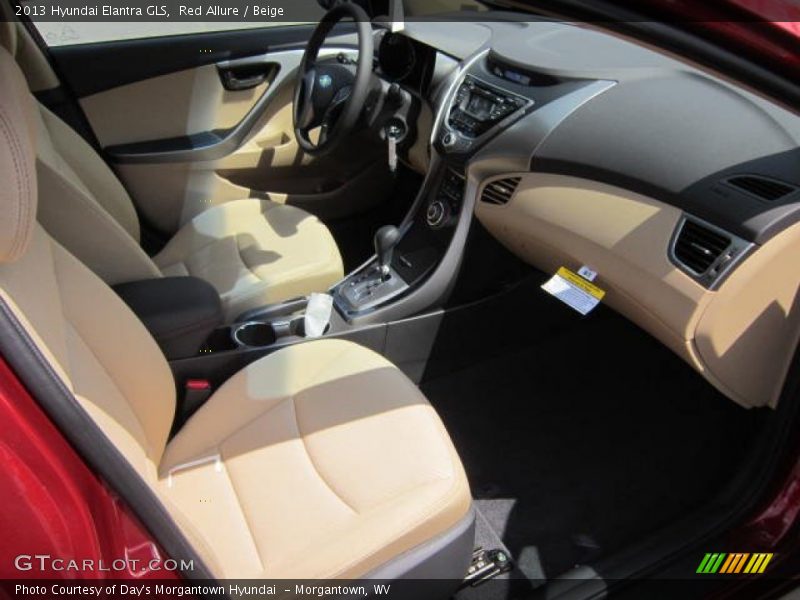 Red Allure / Beige 2013 Hyundai Elantra GLS