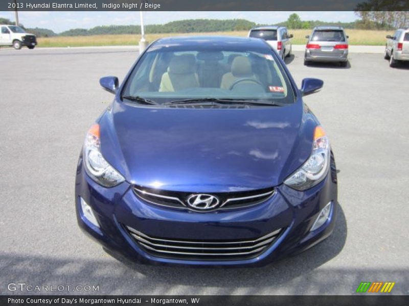 Indigo Night / Beige 2013 Hyundai Elantra Limited