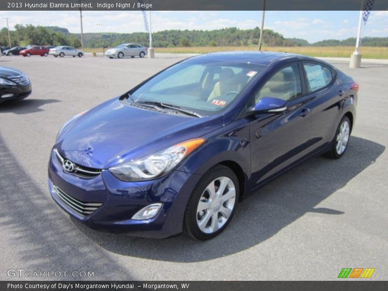 Indigo Night / Beige 2013 Hyundai Elantra Limited