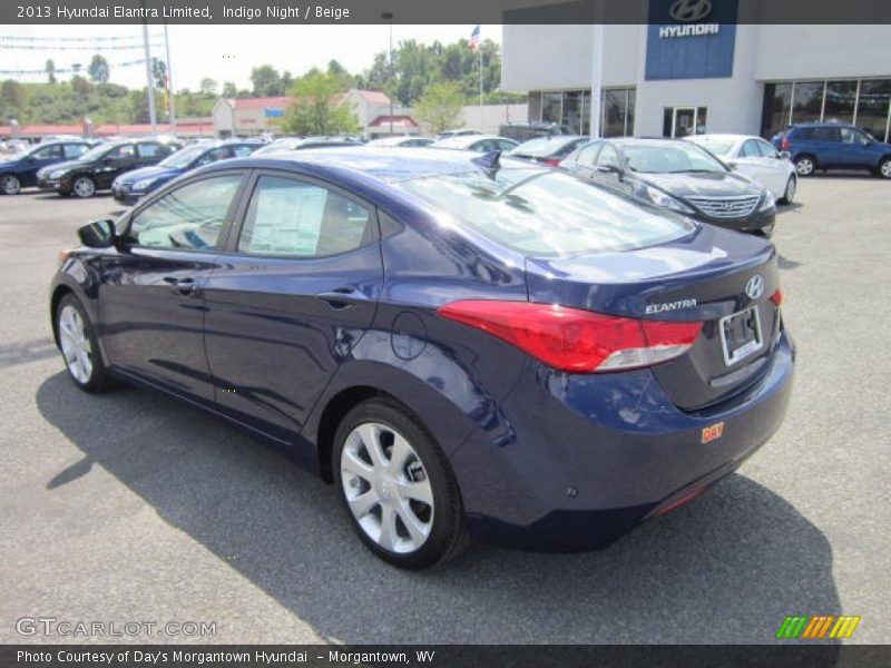 Indigo Night / Beige 2013 Hyundai Elantra Limited