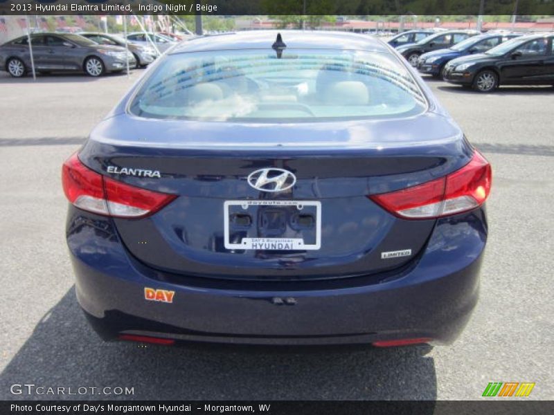 Indigo Night / Beige 2013 Hyundai Elantra Limited