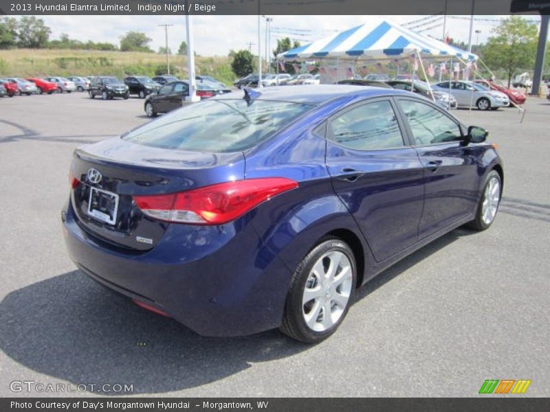 Indigo Night / Beige 2013 Hyundai Elantra Limited