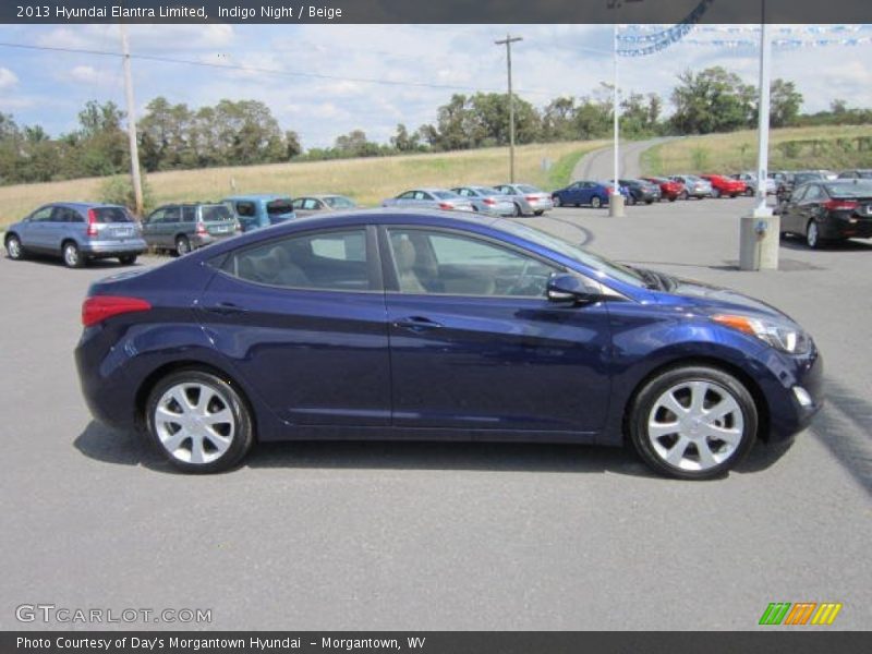 Indigo Night / Beige 2013 Hyundai Elantra Limited