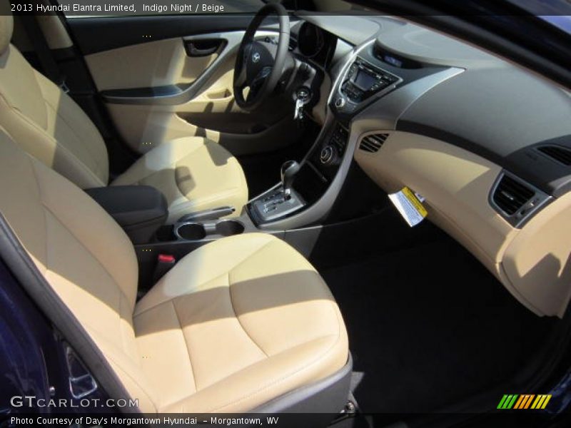 Indigo Night / Beige 2013 Hyundai Elantra Limited