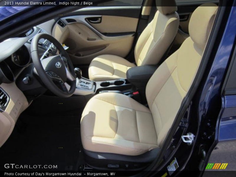 Indigo Night / Beige 2013 Hyundai Elantra Limited