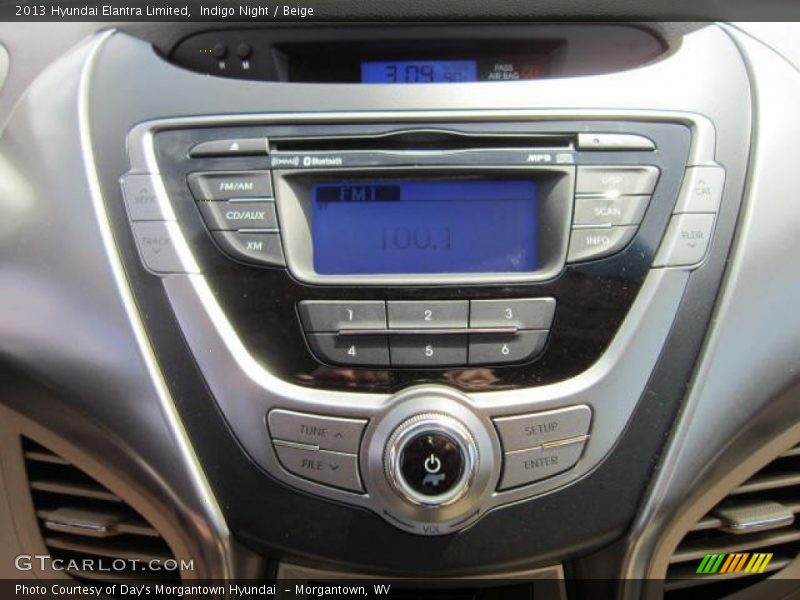 Indigo Night / Beige 2013 Hyundai Elantra Limited