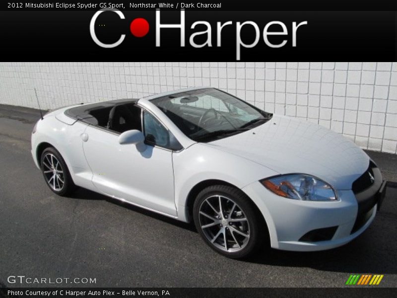 Northstar White / Dark Charcoal 2012 Mitsubishi Eclipse Spyder GS Sport