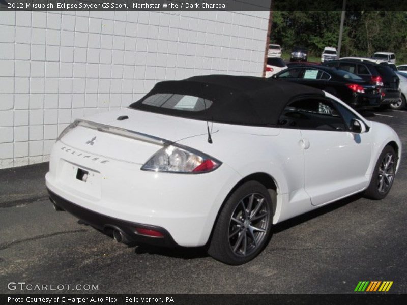 Northstar White / Dark Charcoal 2012 Mitsubishi Eclipse Spyder GS Sport