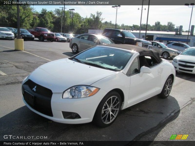 Northstar White / Dark Charcoal 2012 Mitsubishi Eclipse Spyder GS Sport